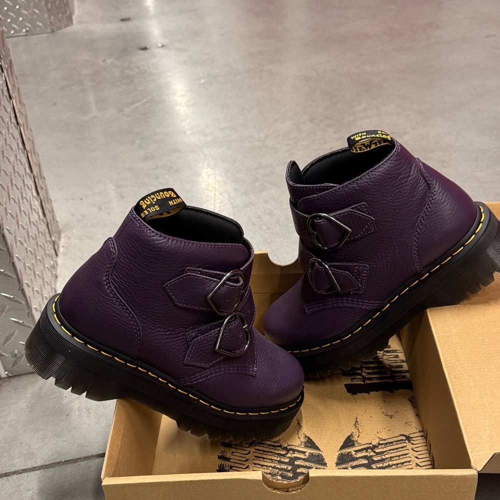 Stylish Dr. Martens Purple Boots